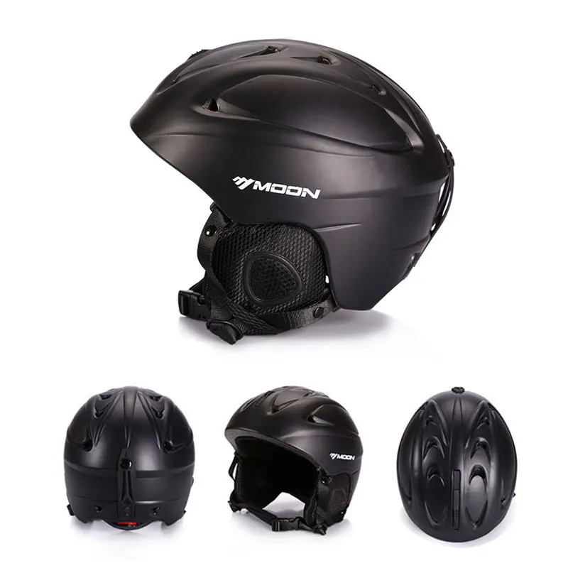 القمر MS-86 التزلج على الجليد خوذة الشتاء الكبار لوح التزلج معدات الرياضة السلامة الثلوج خوذة تزلج الرجال النساء مع نظارات