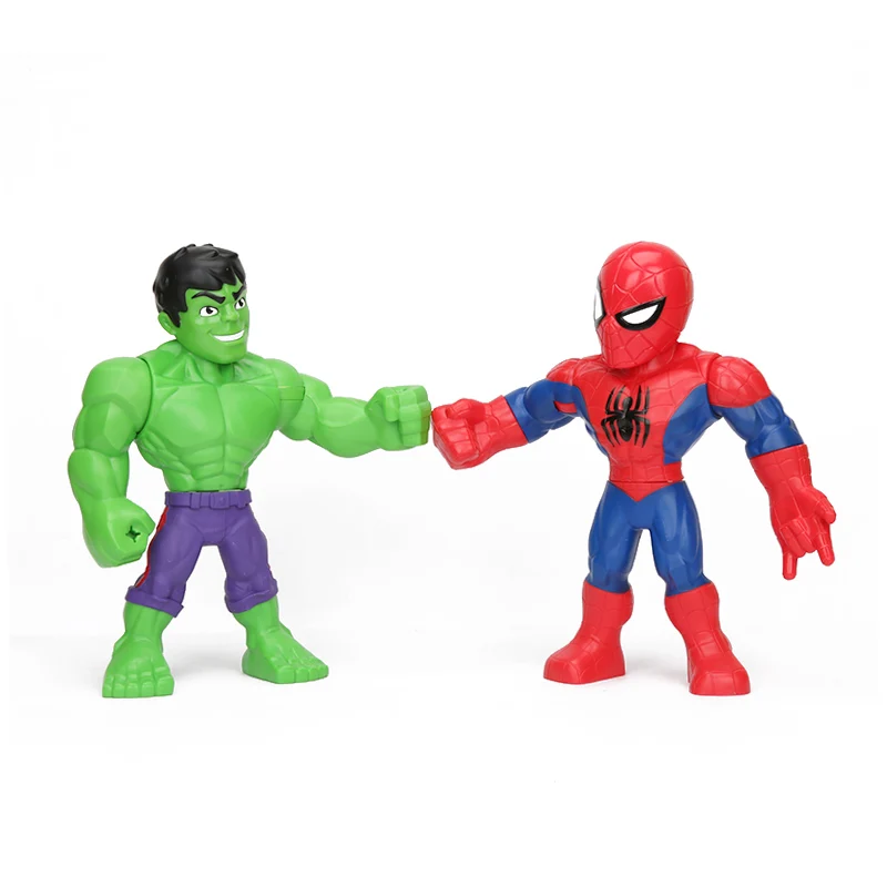 25 см Marvel Super Hero adventures Sha Mega Green Халк Американский капитан ПВХ фигурка Коллекционная модель игрушки куклы