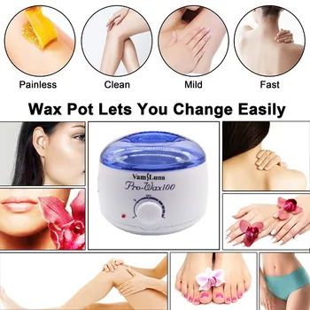 

VamsLuna Depilatory Warmer Wax Heater Pot Health Care Paraffin Heater For Salon Spa Beauty Equipment for Hard Strip Waxing