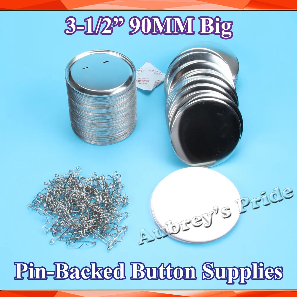 10 комплектов металлические кнопки 3 1/2 дюйма: 90 мм|button front|supplies plusbutton frame |