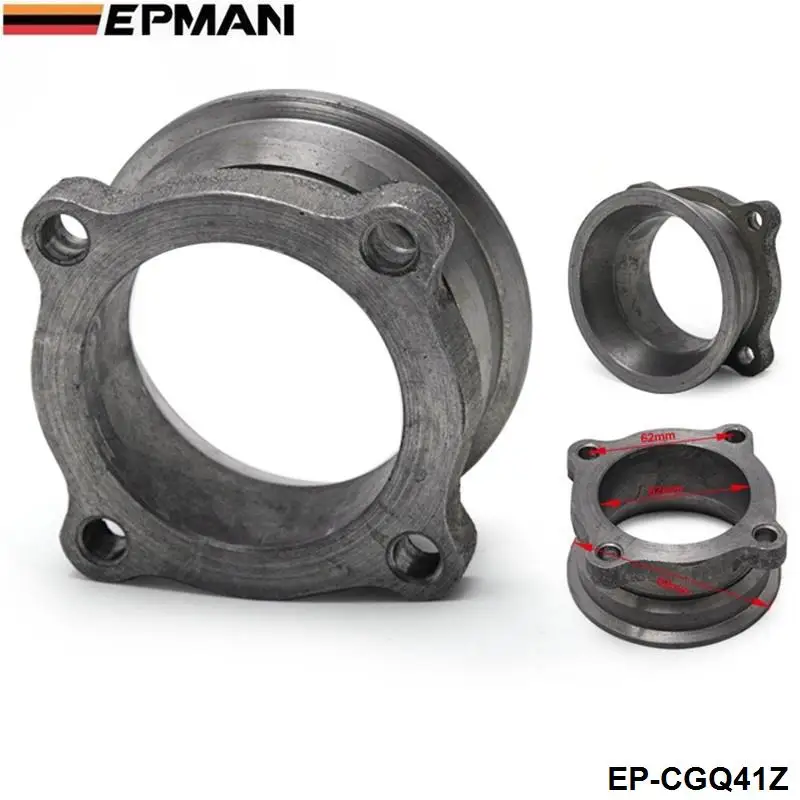 2.5" inner diameter 4 bolt downpipe exhaust flange to 3" v band adaptor (turbo) EP-CGQ41Z