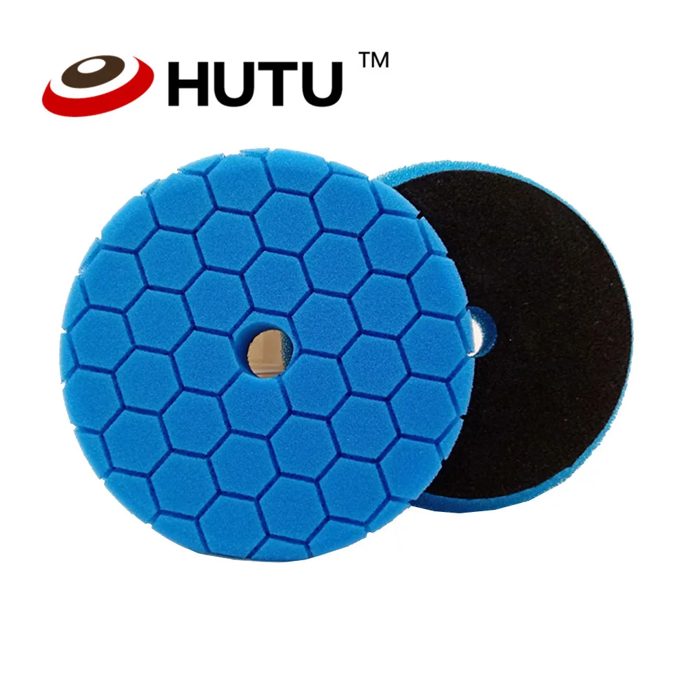 

Polishing Pad 30mmThick 6inch Hexagon Buffing Pad Blue Light Cutting Europe Sponge Pad for dual action car polishier