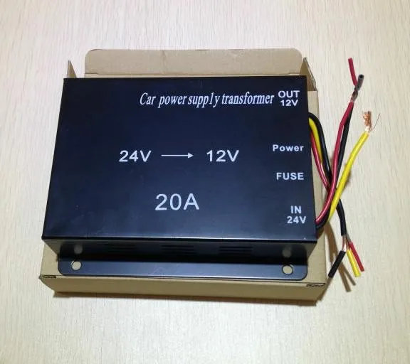 20A DC понижающий преобразователь DC24V в DC12V