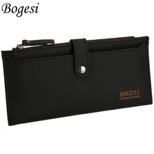Con cremallera 2016 nuevos hombres carteras famosa marca a largo billetera delgada monederos masculinos con levante ID Ventana coreano largo walet