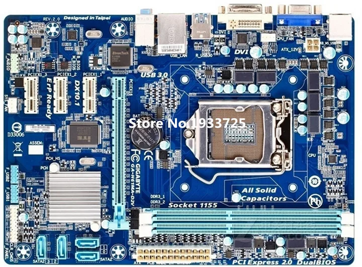 High quality Desktop Motherboard for GA-H61MA-D2V fully tested&working perfect g41 775 needle fully integrated motherboard 775u ddr3 100% tested perfect quality