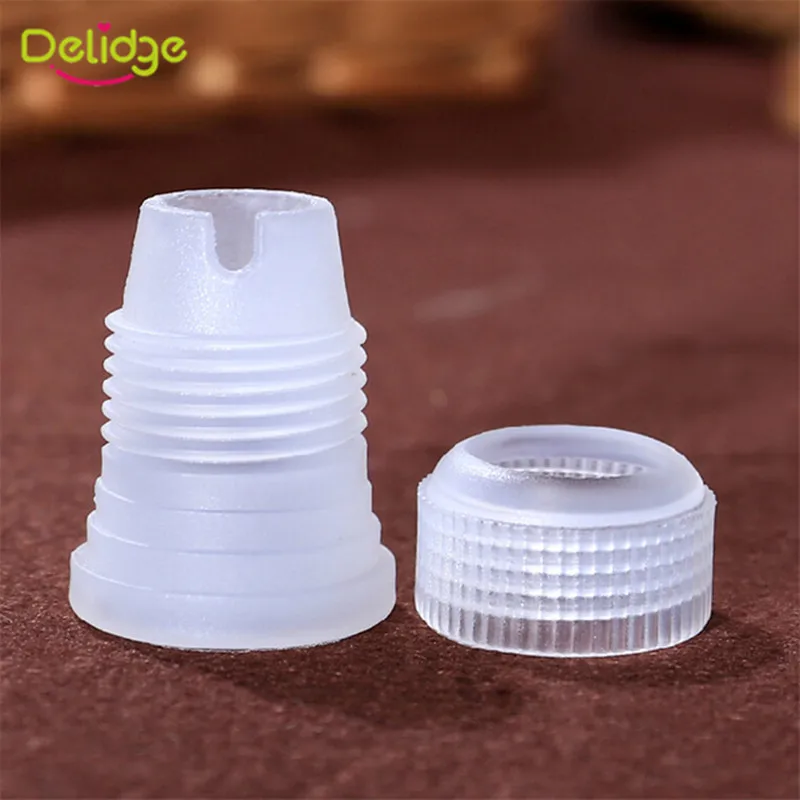 

Delidge 1pc Plastic Cake Nozzle Converter Small Size Squeeze Flower Fondant Cake Dessert Decorator Icing Piping Nozzle Converter