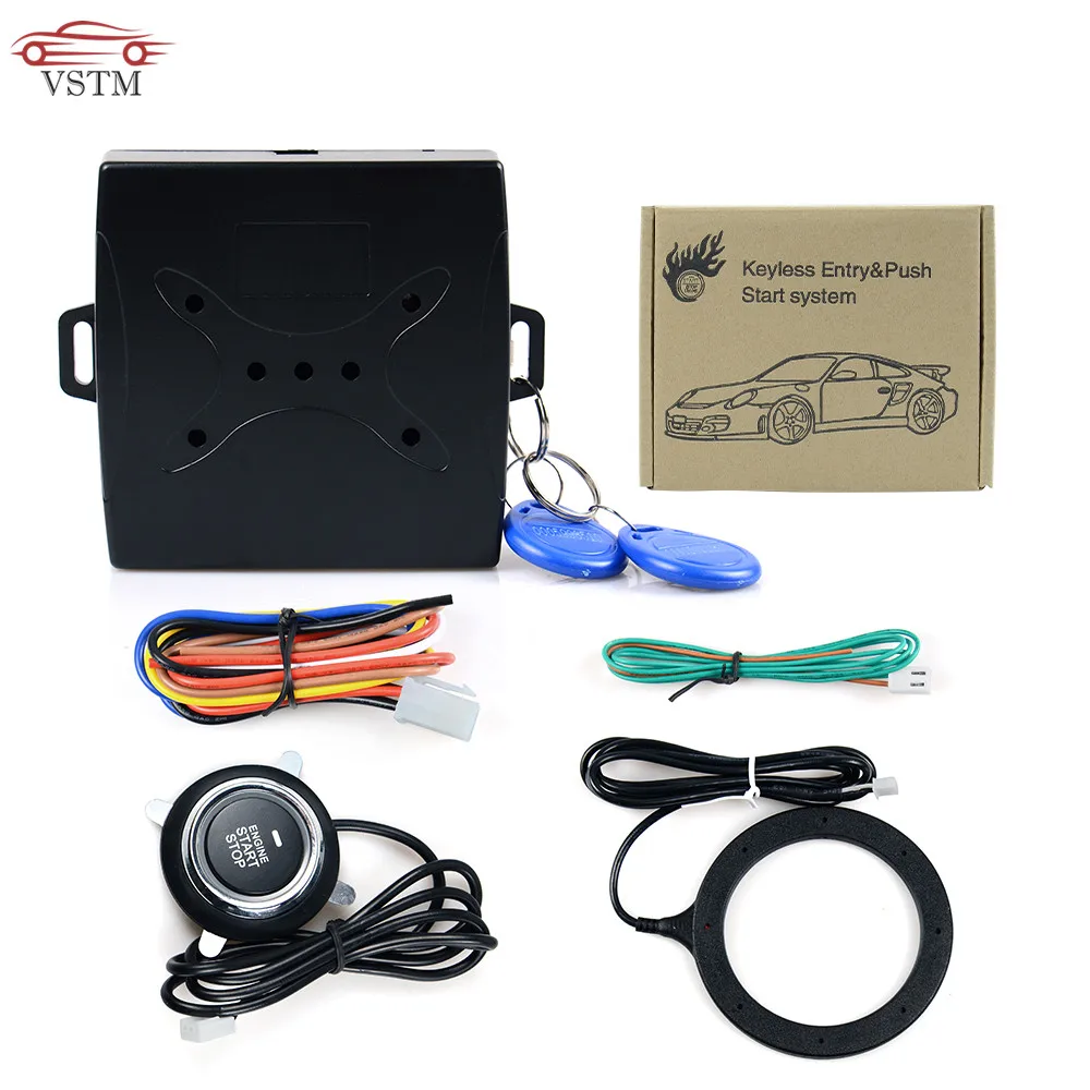 

2019 Newest Auto Car Alarm Car Engine Push Start Button RFID Lock Keyless Starter Immobilizer Anti-theft System