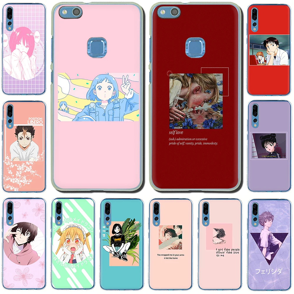 

Japanese anime Love Friend Hard Phone Case for Huawei Honor play 10 8C 8X 8 9 Lite 7C 7X 6A 7A 6C view 20 9X Pro