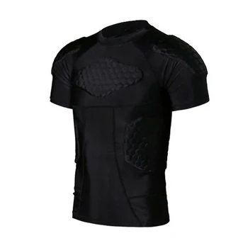 

Men's Boys Padded Compression Shirt Rib Protector for Football Paintball