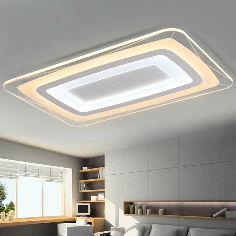 

Rectangular & Square Acrylic LED Ceiling Lights Living room bedroom study restaurant aisle ceiling lamps Lighting fixture
