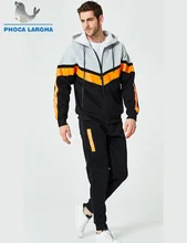 2019 Men Set Spring New Tracksuit Thicken Fleece Hoodies+Pants Zipper Suit Hooded Sweatshirt Sportswear Set Male Sporting Suits
