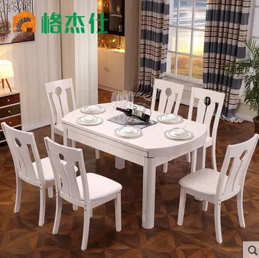 Us 15900 Nuovo Classico Moderno Stile Allungabile Da Pranzo Tavolo Con 6 Sedie 8015 In Arredo Per Sala Da Pranzo Da Mobili Su Aliexpress