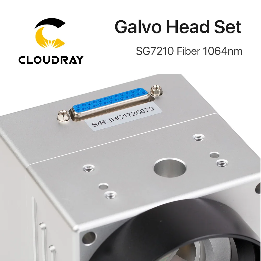 Cloudray 1064nm волоконный лазерный сканер Galvo Head SG7210 SG7210R Входная диафрагма 10 мм Гальванометр сканер с блоком питания