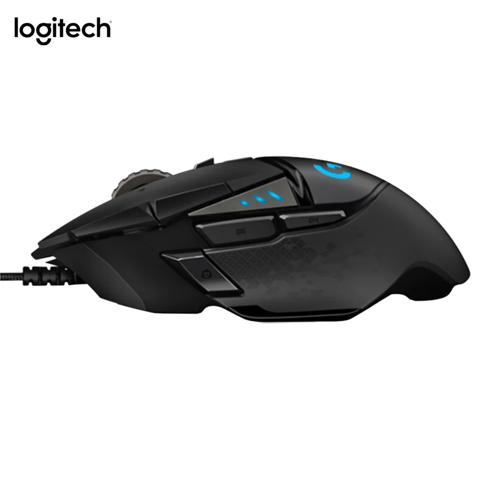 Оригинальная высокопроизводительная игровая мышь logitech G502 HERO, двигатель HERO с 16000 dpi, программируемая Настройка LIGHTSYNC RGB GAMER