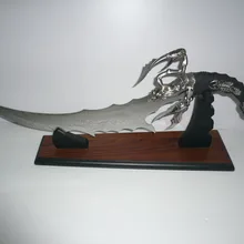 S0131 паутина чистая скорпион нож смерть меча гравюры w/подставка 21"