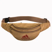 Мужская повседневная прочная поясная сумка военные холщовые три сумки на молнии 105 см длина ремня фабрика OEM