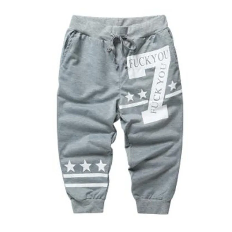 High quality 2019 Summer new digital five-pointed star Number7 print trousers stripes Beam foot trousers casual harem sweatpants High quality 2019 Summer new digital five-pointed star Number7 print trousers stripes Beam foot trousers casual harem sweatpants
