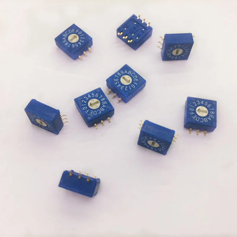 EziUsin 16 поворотный переключатель кодирования SMD 6 футов/0 мм хвостовик от 3 до 0 ~ F для