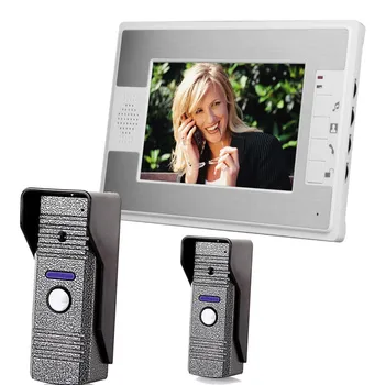

7 inch TFT Color Video Door Phone Night Vision Intercom System monitor video door phone intercom