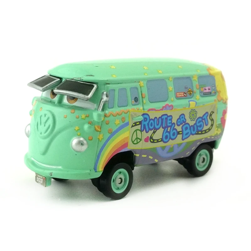 Disney Pixar Cars Fillmore с открытым Windshie 1:55 литая металлическая Игрушечная машина из