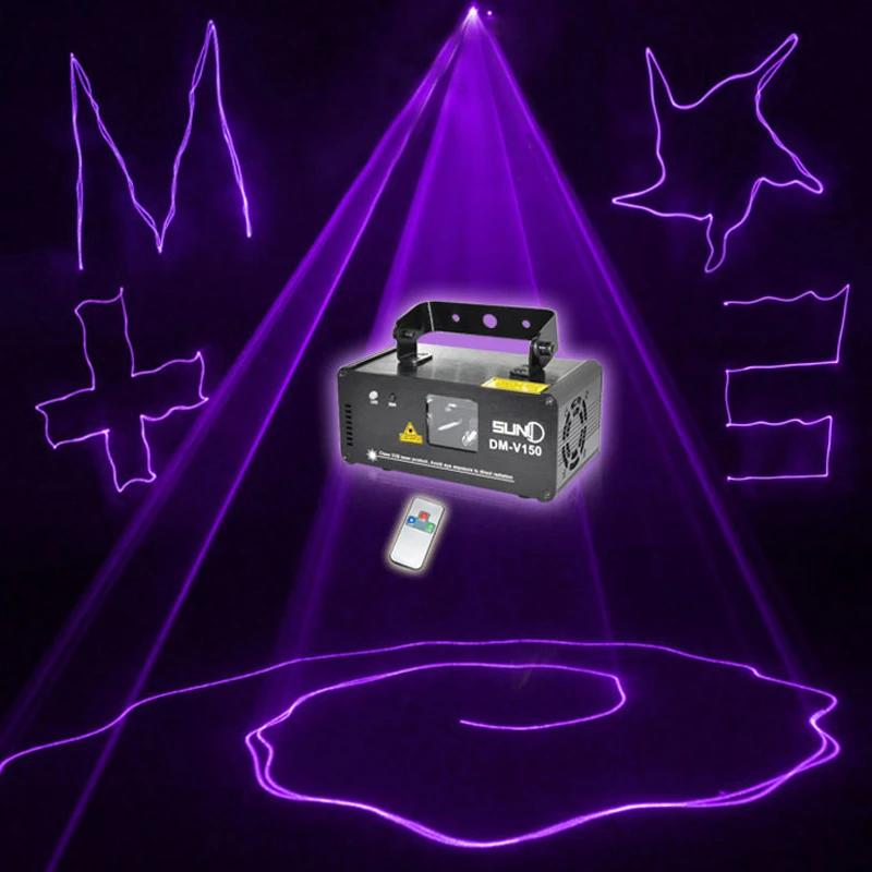 

DM-V150 DMX Purple Laser Beam Stage DJ Pub Scanner Project Party Show Light