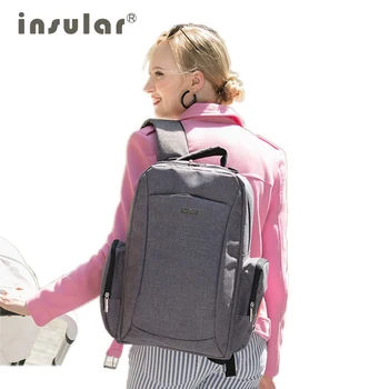 

Insular diaper bag large Mommy Baby Nappy storage bag for stroller travel baby changing backpack for mom