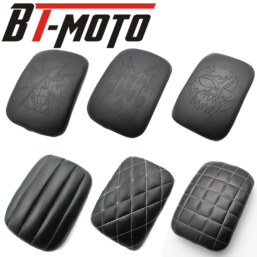 Moto 8 Ventosa Posteriore Pillion Passeggero Pad Seat Adatto Per Bobber Chopper Sportster Softail Touring Xl 883 1200 Universale