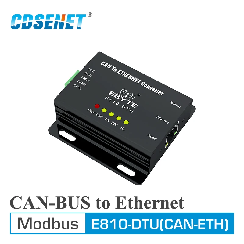 E810-DTU(CAN-ETH) CAN Bus Ethernet Transparent Transmission Modbus Protocal Serial Port Wireless Transceiver Modem e810 dtu v2 0 rs485 rs232 to ethernet rj45 serial port server wireless transceiver modem full duplex module