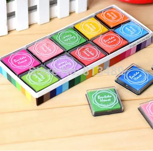 20 colors Diy Ink Pad Wedding stamps scrapbooking Tools inkpad finger