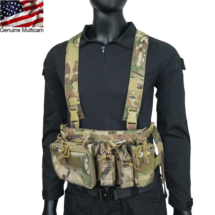 Genuine Multicam D3 7.62 Tactical Chest Rig CRH Light Military Rigs Vest(STG051228)