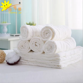 

10 Layers 100% Cotton Washed Gauze Baby Diapers Baby Care Products Reusable White Cloth Diaper Inserts Infant Newborn Nappies