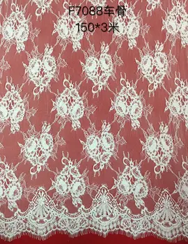 

French African Lace Fabric High Quality African Embroidered Tulle Lace Fabric For Wedding
