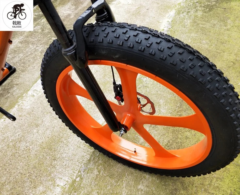 Discount Kalosse Hydraulic brakes  190mm rear hubs  Snow bike  30 speed   mountain bike  Microshift  Groupset  26*4.0 tires  Fat bicycle 2