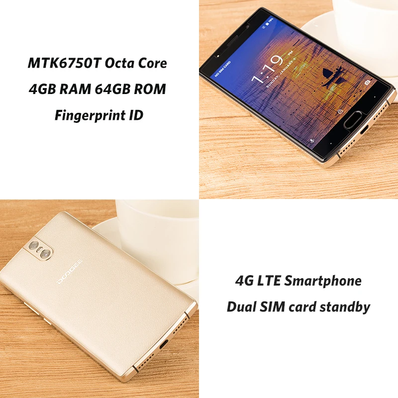 DOOGEE BL7000 5 &quotмобильный телефон FHD Android 7 0 mtk6750t восемь ядер 4G B 6 двойной 13MP Камера 7060