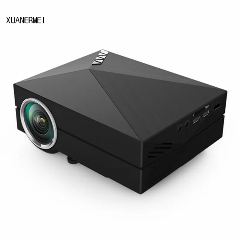 XUANERMEI Media player gm60 mini LCD projector AC3 Support Full HD