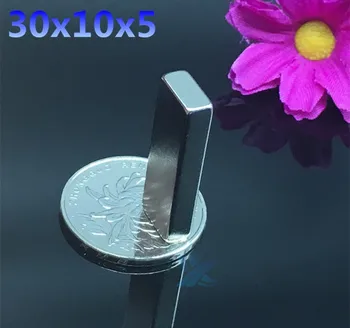 

50pcs 30mm x 10mm x 5mm Block Cuboid Fridge Magnets 30*10*5 Rare Earth Neodymium 30x10x5 N35 Art Craft Connection
