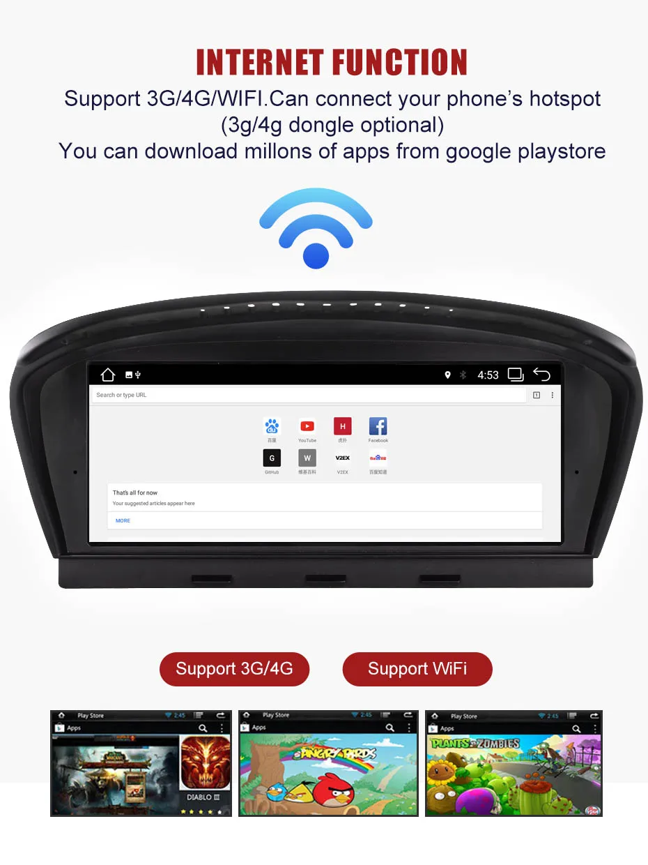Best KANOR 8.8inch 2G+32G Android 7.1 car radio multimedia player for BMW 5 Series E60 E61 E63 E64 3 Sereies E90 E91 E92 CCC CIC 5