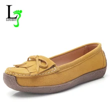 Женская обувь на плоской подошве из коровьей замши; коллекция года; Осенние повседневные лоферы; женские кроссовки; женская обувь; удобная обувь; zapatos mujer; большие размеры 42