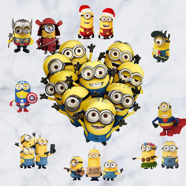 

cosplay Captain America Despicable Me Minions Wall Decal STICKERS Decor Universal Studios Movie Free Shipping d079