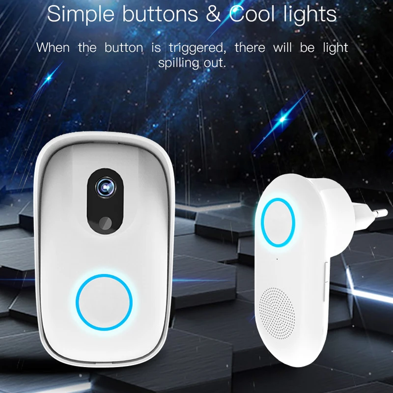 Дизайн wifi видео дверной звонок дверная камера с детектором движения запись бесплатное приложение IOS Android