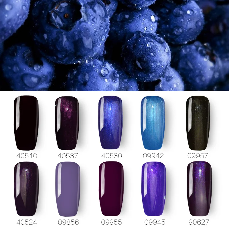 

New 79 Colors 10ml Gel Nail Polish LED UV Gel Long Lasting Soak-off Gel Varnishes Lacquer Nail Art Set Jewelry Blue Series 10pcs