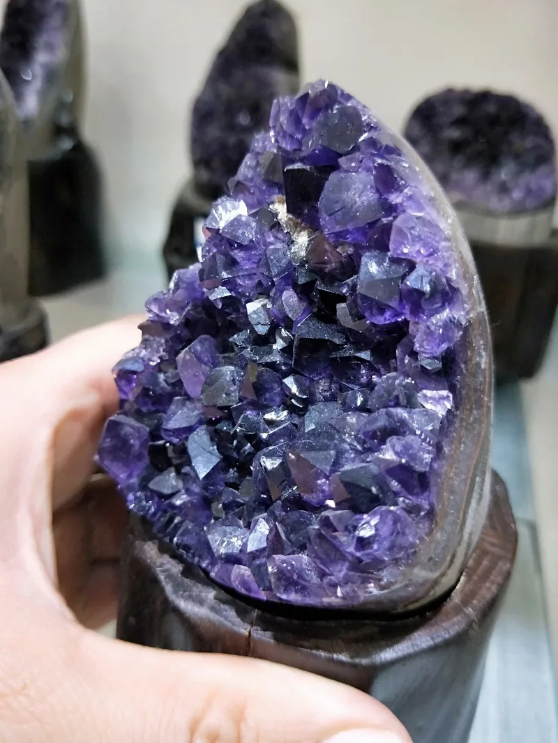 500-800 г натуральный аметист, кластер, аметист, пещера, необработанный ...