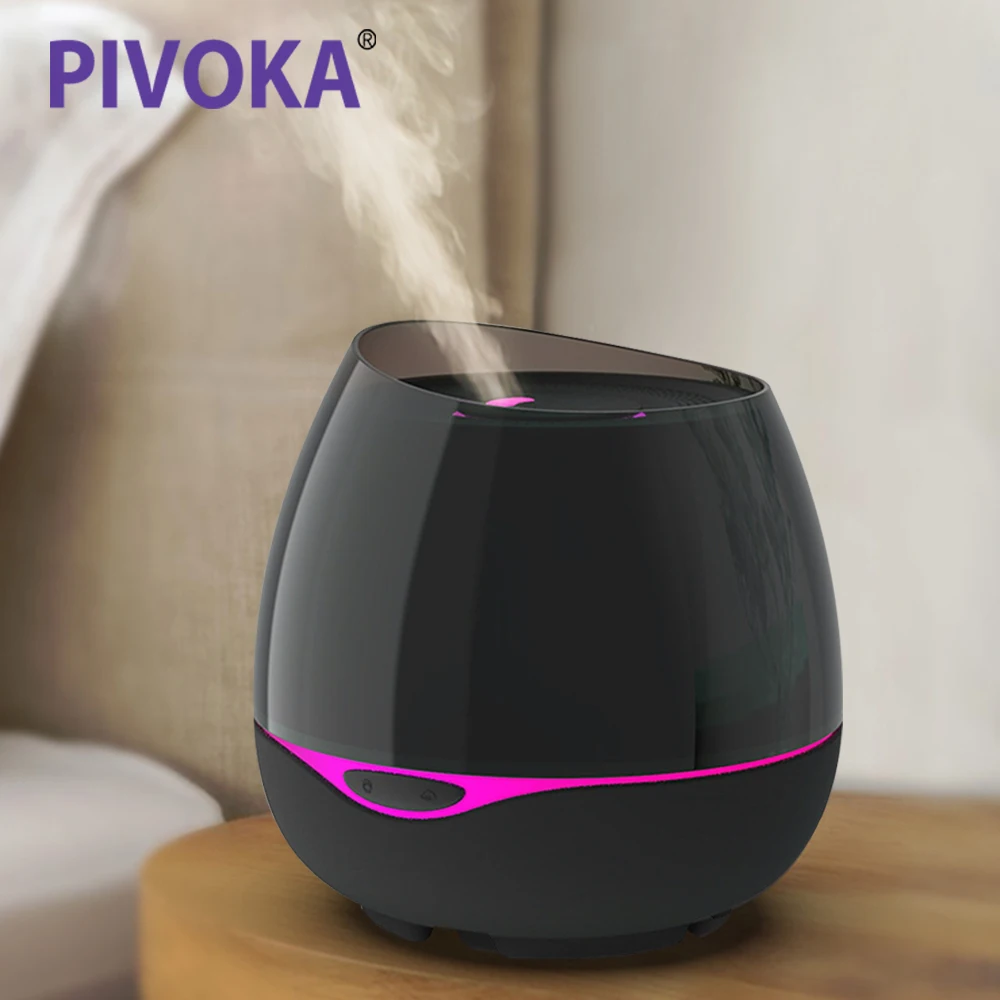 

PIVOKA Bluetooth Air Humidifier Ultrasonic Air Humidifier Essential Oil Aromatherapy Seven Color Change LED difusor aromaterapia