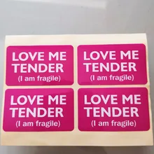 200 шт/партия 5x3cm LOVE ME TENDER i am ломкая самоклеящаяся этикетка клейкой бумаги стикер, Пункт № SL16