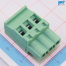 100 шт. 3 P 5,08 мм Шаг b-типа прямой женский PCB электрическое перекрученное плетение клеммный блок разъем