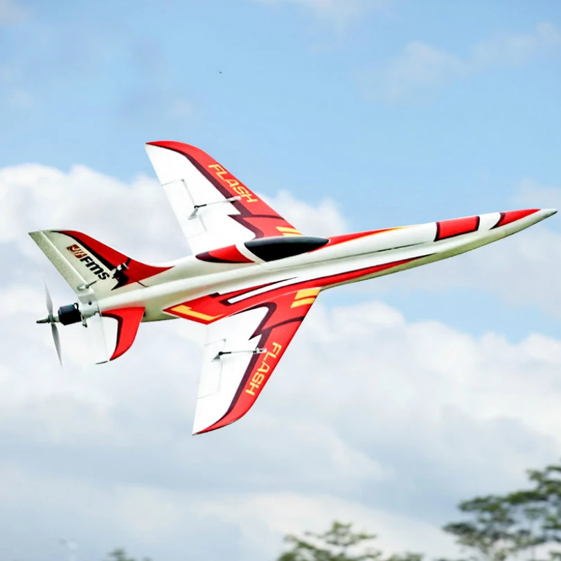 Радиоуправляемый самолет FMS 850 мм Flash Racing Racer высокая скорость до 180 км/ч FPV готов с