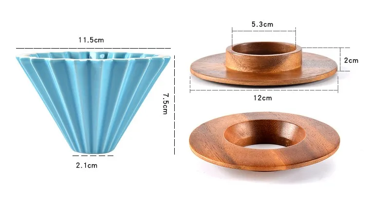 Керамический фильтр для кофе чашка оригами капельница для кофе фильтр cup1-2cups