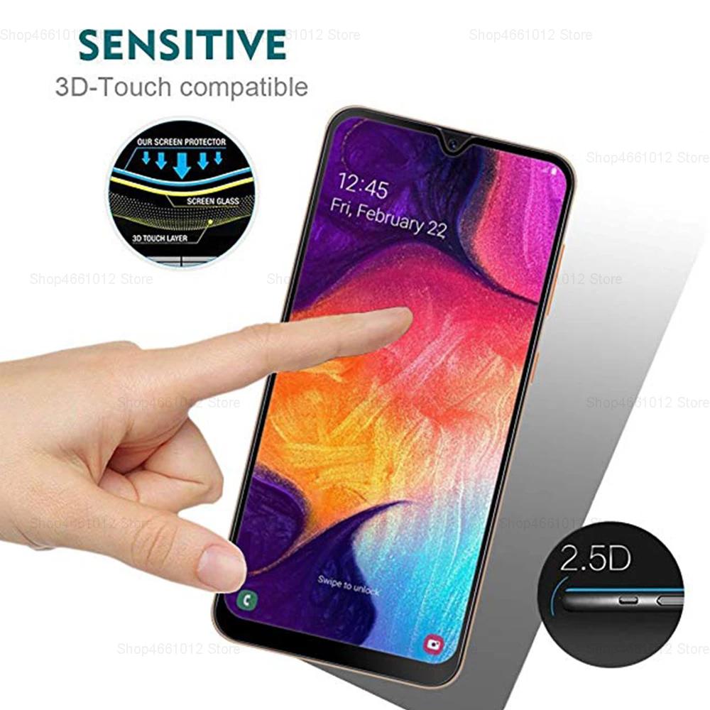 Защитная пленка для Samsung Galaxy A50 закаленное стекло A 50 защитное с полным покрытием