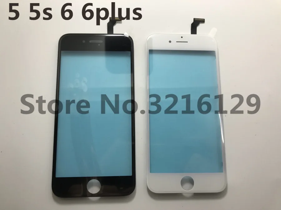 10 шт./лот сенсорная панель с рамкой для iPhone 6 6plus 5 5s 5c сенсорный экран дигитайзер