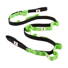 Новая мода Йога упражнения Спорт натяжение эластичный тянущийся ремень с 10 гибкими петлями ASD88